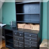 F27. Modular credenza section with hutch. 